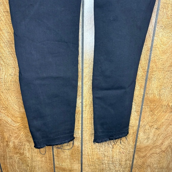 Paige Verdugo Crop Jeans in Black Distressed Size 26 - Picture 8 of 10
